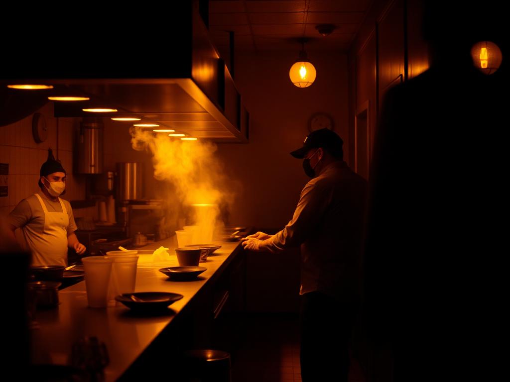 Restaurants operators at work